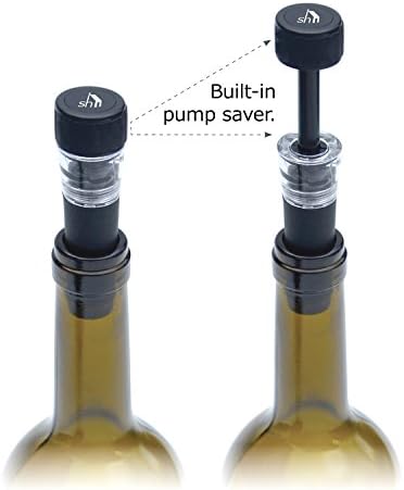 Soireehome Stopair Vacuum Sealer Pump Wine Cork and Bottle Stopper