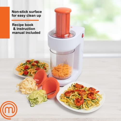 MasterChef Electric Spiralizer- 3in1 Vegetable Noodle, Homemade Pasta