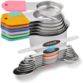 XSNBRD Magnetic Measuring Cups and Spoons Set-304 Stainless Steel