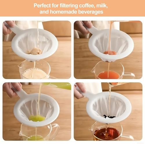 Ultra-Fine Nylon Mesh Strainer- Mini Kitchen Colander for Coffee