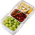 Food Containers Transparent Divided Organization Container With Lid