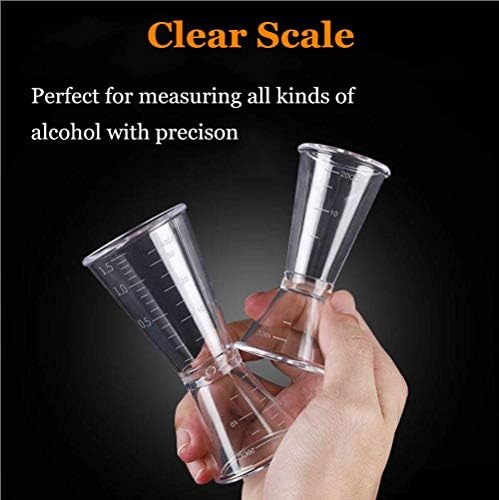 Double Clear Plastic and Stainless Steel Japanese Style Jigger