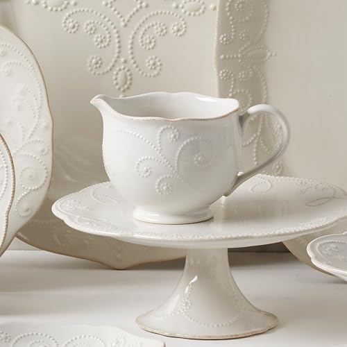 Lenox French Perle Sauce Pitcher, White