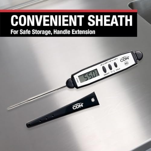 CDN Waterproof Digital Cooking Thermometer, 2.75"