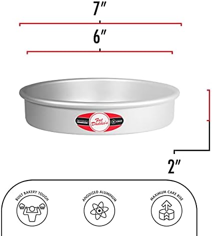 Fat Daddio's Anodized Aluminum Round Cake Pans, 2 Piece Set