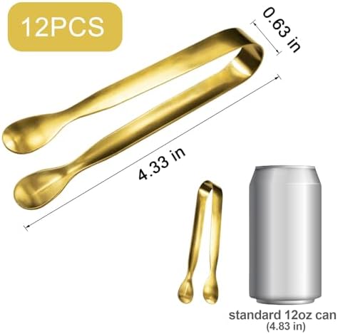 JCREN 12 Pcs Serving Tongs, Small Serving Utensils for Parties