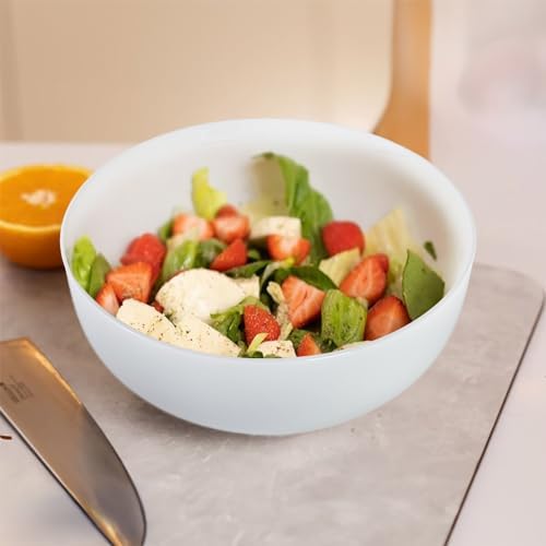 60 oz Large Soup Bowl, Pho Bowls, 8-Inch Off-White Porcelain Bowls Set