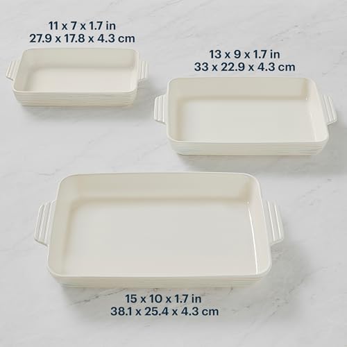Pyrex 3-Piece Ceramic Bakeware Set with Handles