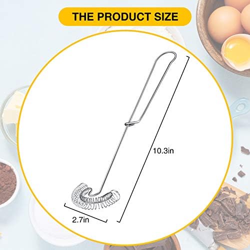 Patelai 2 Pieces Stainless Steel Flat Whisks for Gravy and Sauce