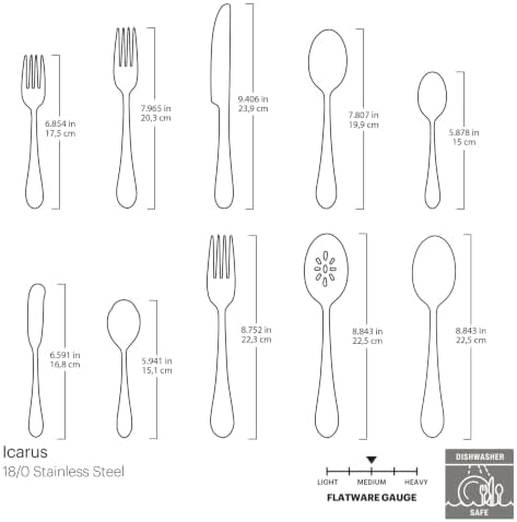 Oneida Icarus 45-Piece Flatware Set, Service for 8, Silver