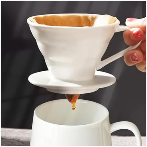 Ceramic Coffee Dripper Engine Style Drip Filter Cup Permanent Pour