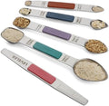 Magnetic Measuring Spoons Set Stainless Steel Double Sided Measuring
