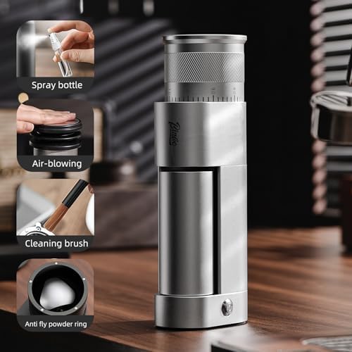 Electric Espresso Burr Coffee Grinder, One-Touch