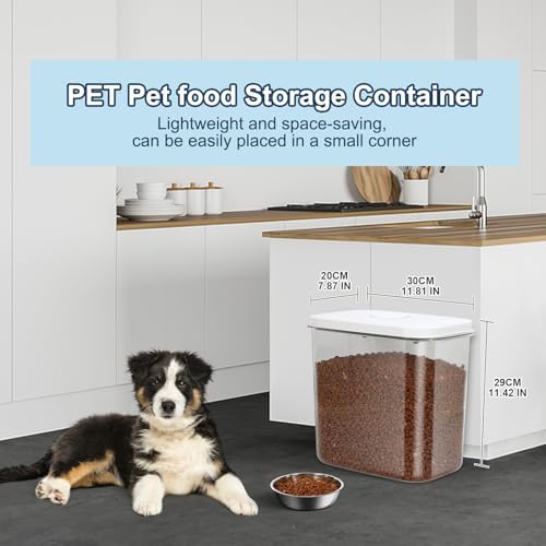 12 lbs Airtight Dog Cat Food Storage Container and Dog Treat