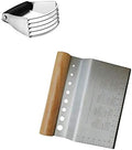 ALLTOP Bench Scraper & Dough Blender, Professional Pastry Blender for