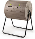 Goplus Dual-Chamber Compost Tumbler, 37.5 Gallon