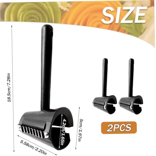 2Pcs Cucumber Slicer Stainless Steel Carrot Peeler and Curler Spiral