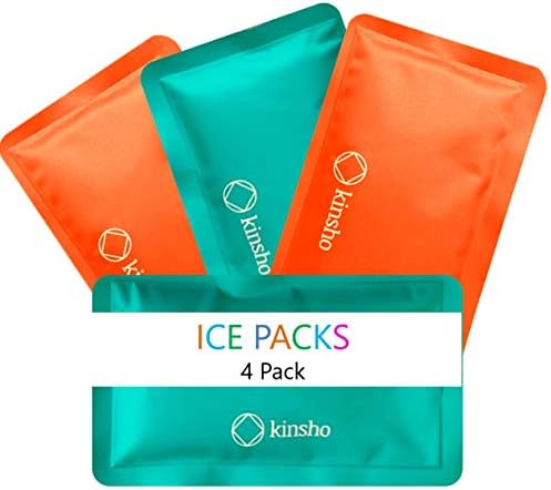 kinsho 4 Pack Ice Packs for Kids Lunch Boxes