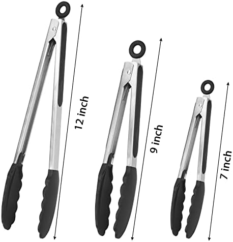 Serving Tongs, 12 Inch, 3 Pack
