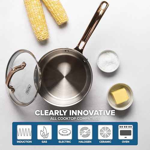 Viking 3-Ply Cookware Set, 10 Piece Stainless Steel Kitchen Cookware