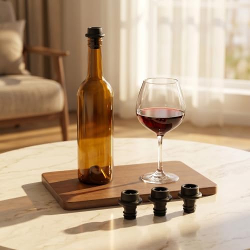 15pcs Vacuvin Wine Stoppers,Silicone Wine Bottle Vacuum Stopper