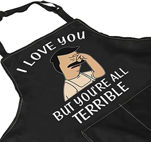 ZJXHPO TV Show Merchandise Cartoon Fans Apron Gift I Love You But