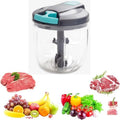 Hand Pull String Garlic Mincer Onion Cutter, Manual Food Processor
