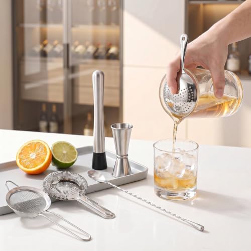 6 Pack Cocktail Strainer Set, Bar Tools Stainless Steel Includes
