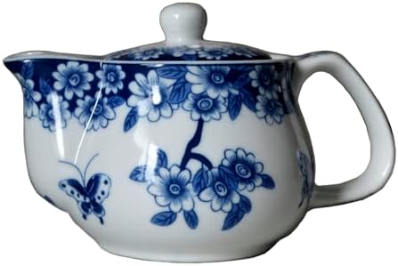 Porcelain Teapot, 9oz Small Ceramic Tea Pot with Infuser Love of