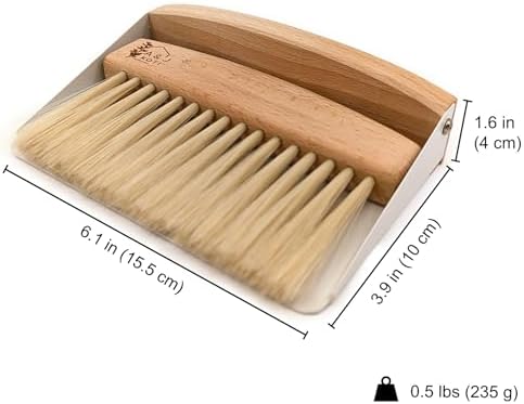 A&J Koti Small Metal Table Crumb Sweeper Set