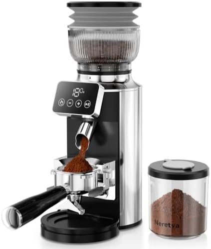 Neretva Stainless Steel Espresso Grinder, Silver