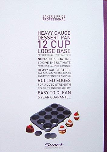 Baker's Pride 3-inch x 1.75-inch Heavy Gauge Non Stick Professional