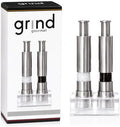Grind Gourmet Salt and Pepper Grinder Set, Pump and Grind