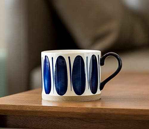 Koja Colorful Hand Painted Ceramic Mugs, 16 oz, Set of 4, Dishwasher