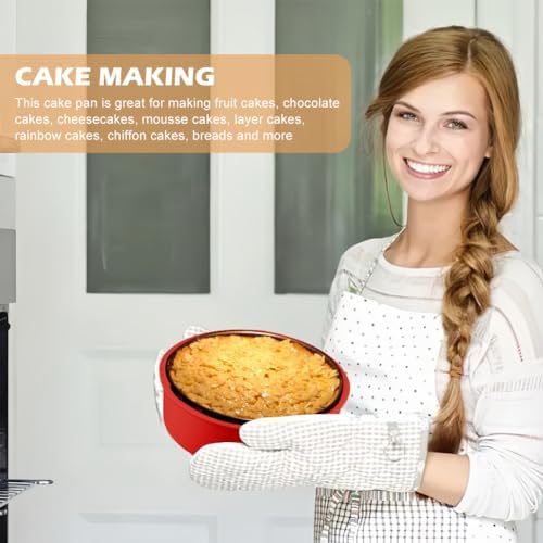 LOQJSS Cheesecake Pan Protector 10‘’ Round Springform Pan Silicone