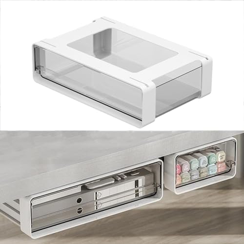 Paper Plate Holder, Under Cabinet Drawer Organizer, Plastic Storage