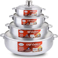Alpine Cuisine 8-Piece Nonstick Aluminum Caldero Cookware Set with