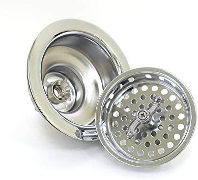 VARNAHOME Twist Lock Basket Strainer Replacement, 3-1/2-Inch Stainless