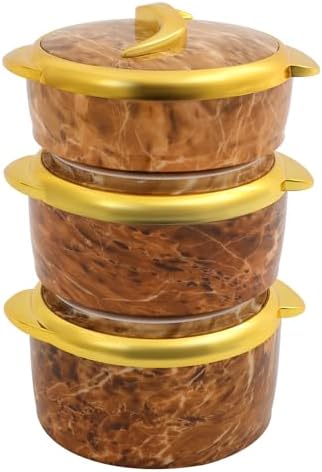 3-Piece Insulated Stainless Steel Casserole Dish Set