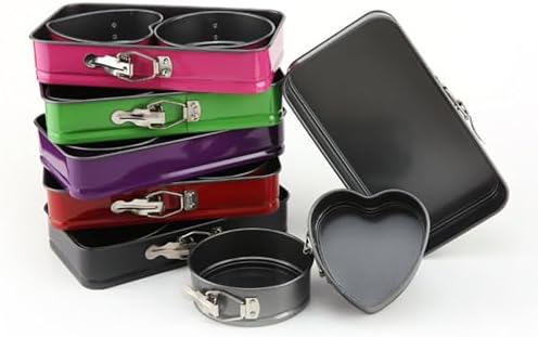 3pcs Set Cake Moulds Carbon Steel Leakproof Bakeware Set Springform