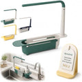 Adjustable Telescopic Sink Organizer 32-45cm Length Holds up to 2kg