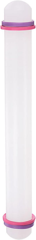 HARFINGTON Fondant Rolling Pin 13 Inch x 1.38 Inch Adjustable Guide Rings by HARFINGTON