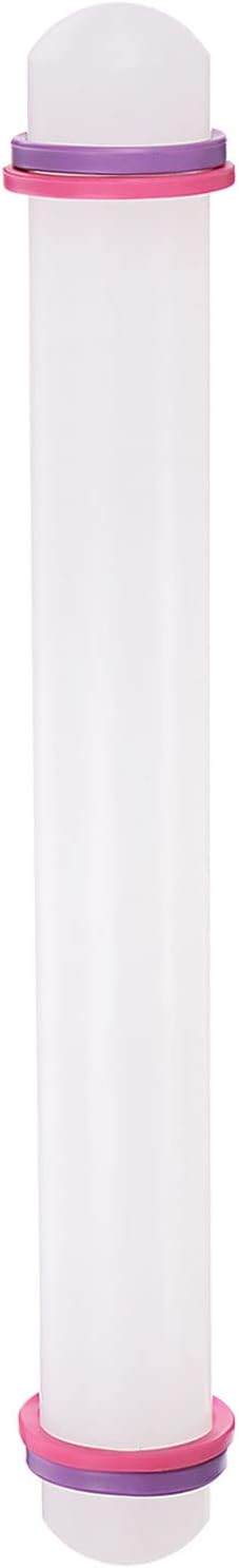 HARFINGTON Fondant Rolling Pin 13 Inch x 1.38 Inch Adjustable Guide Rings by HARFINGTON