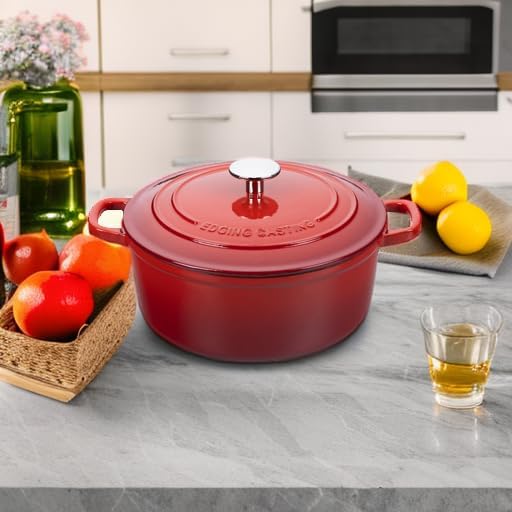 EDGING CASTING Enameled Cast Iron Dutch Oven Pot - Image 5