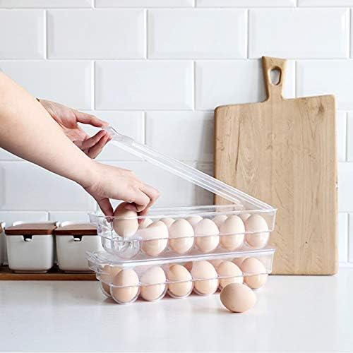 JAMOR 12-Grid Transparent Egg Storage Box