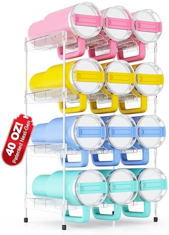 Reusable Stackable with Handle Compartment Water Bottle Tumbler