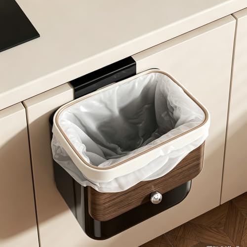 3.2 Gallon Under Sink Compost Bin with Lid, Walnut