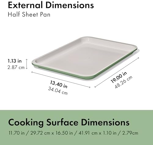 OXO Good Grips Non-Stick Pro Ceramic Coated Metal Bakeware 3-Piece Sheet