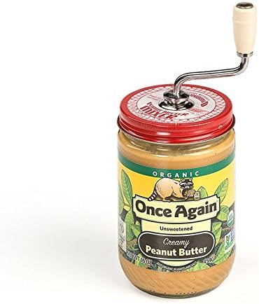 Self Cleaning Peanut Butter Mixer, White