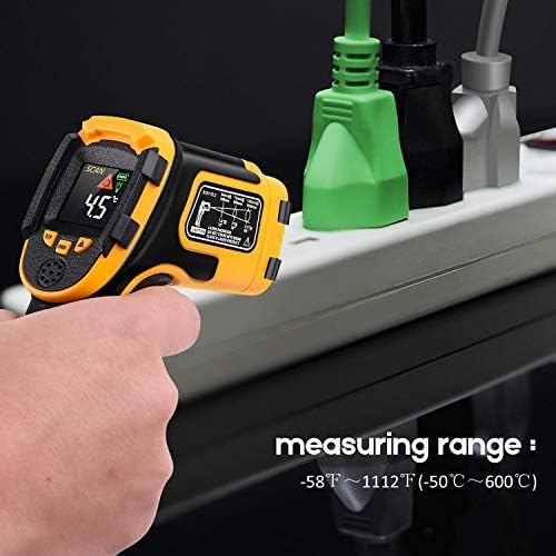 Infrared Non-Contact Thermometer, -58℉～1112℉